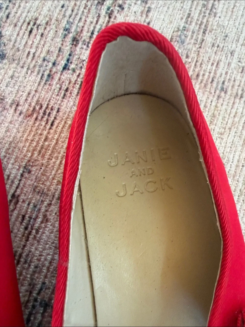 Janie and Jack Red Bow Mary Jane Dress Shoes